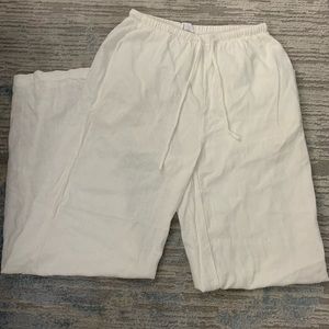 Cotton-On white linen pants